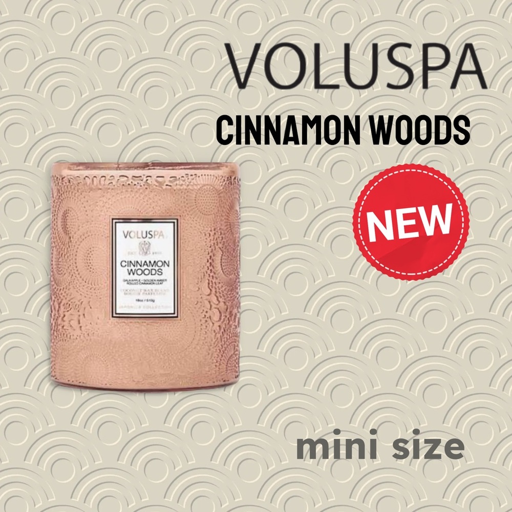 *RARE 🆕 *NEW* VOLUSPA | MINI | Cinnamon Woods- Mini Jar glass candle